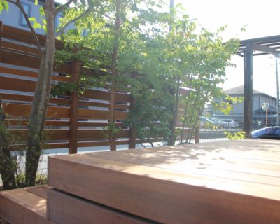 千葉県佐倉市 H様邸のお庭｜フェンス・ウッドデッキのリフォーム 施工事例