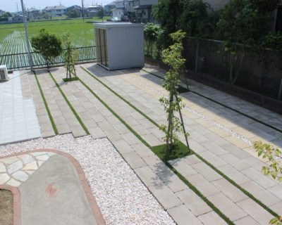 千葉県香取郡横芝光町 S様邸のお庭｜雑草対策を施したローメンテナンスの造園リフォーム 施工事例