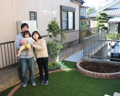 緑があふれる曲線主体の柔らかいお庭｜千葉県佐倉市にお住いのT様邸の外構リフォーム
